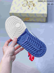 Nike Air Jordan 1 Low White Blue Red Sneakers