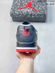 Jordan Spizike Low Sneakers in Charcoal and Red FQ1579-001