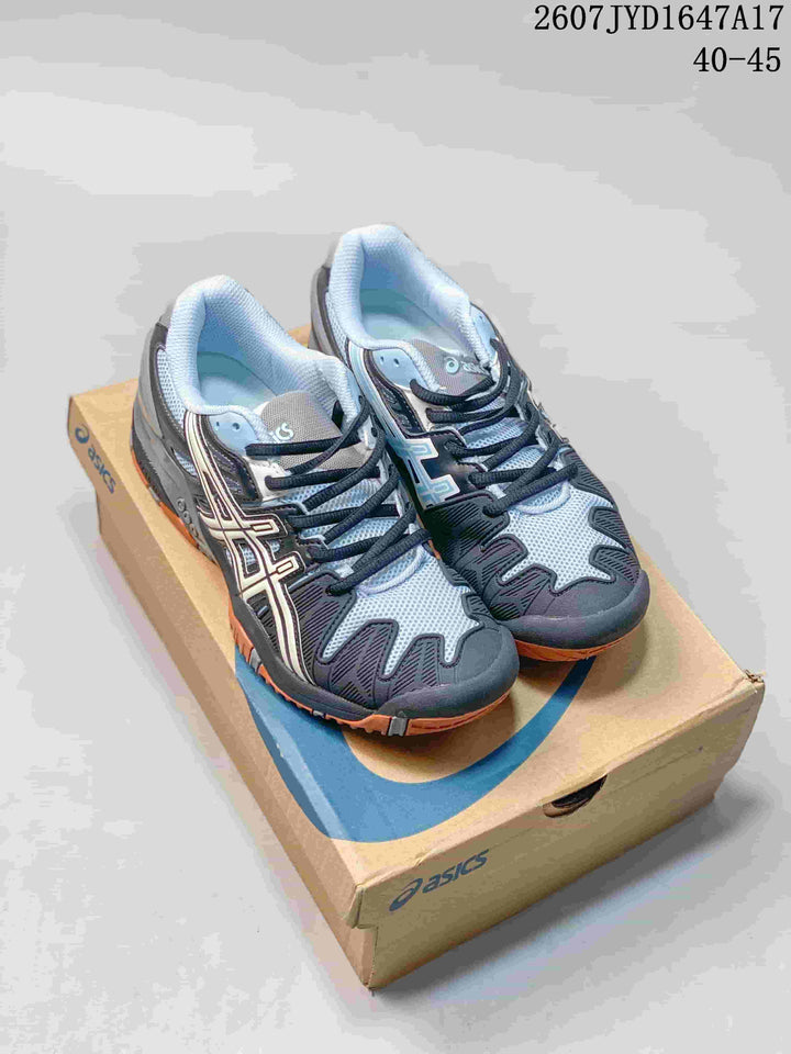 ASICS GEL-Resolution 5 Tennis Shoes Gray Black Orange