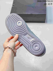 Nike Air Force 1 Low Sneakers, Gray Patterned