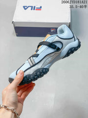 FILA Pebble Sandal in Light Blue and White